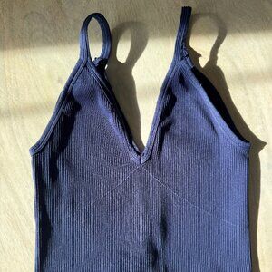 FP Movement Free People Happiness Runs V-Neck Tank in Navy (Size M/L)